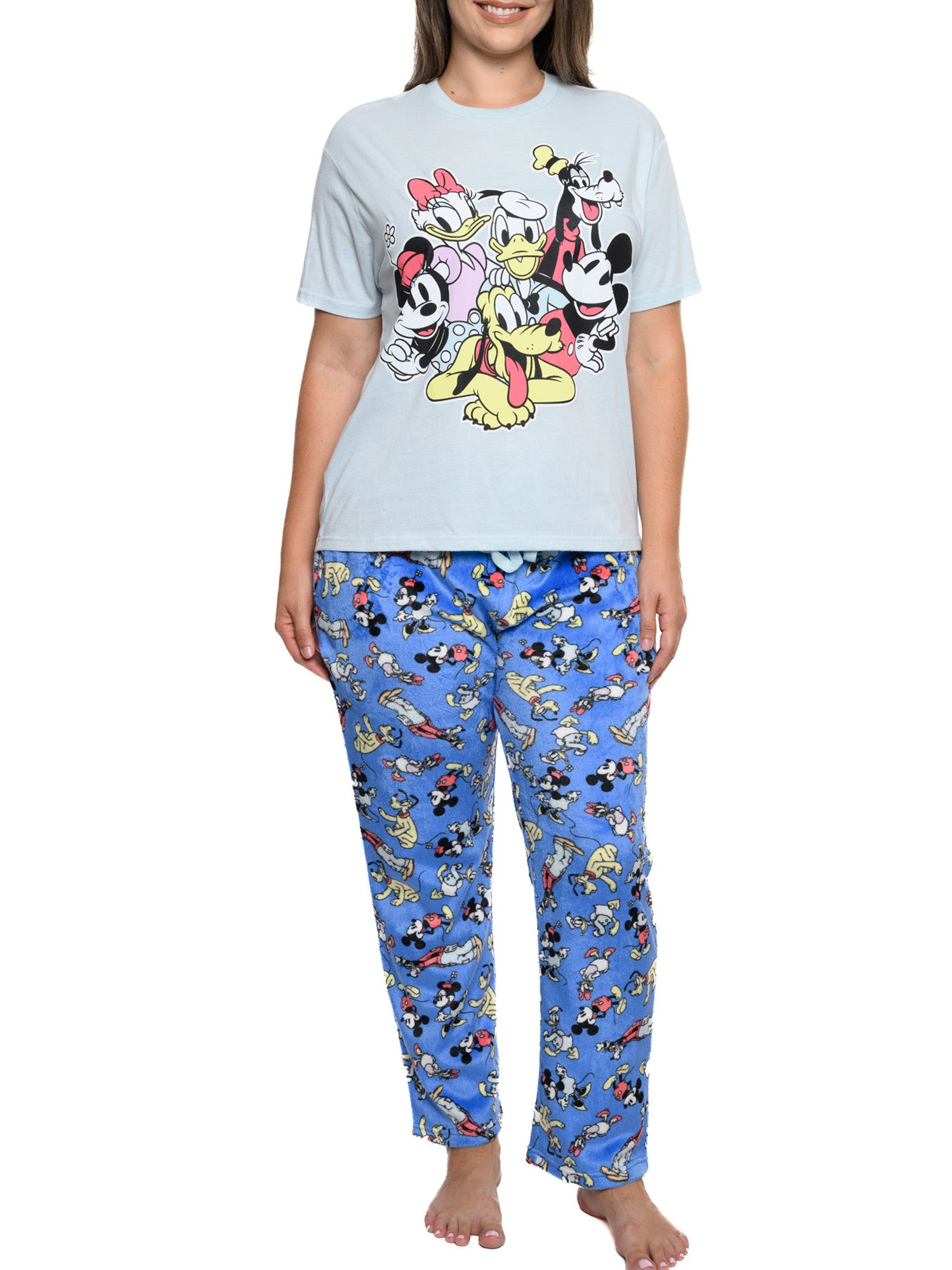 Minnie Mouse Mickey Mouse Pyjamas Womens Pajamas Sets Plus Size