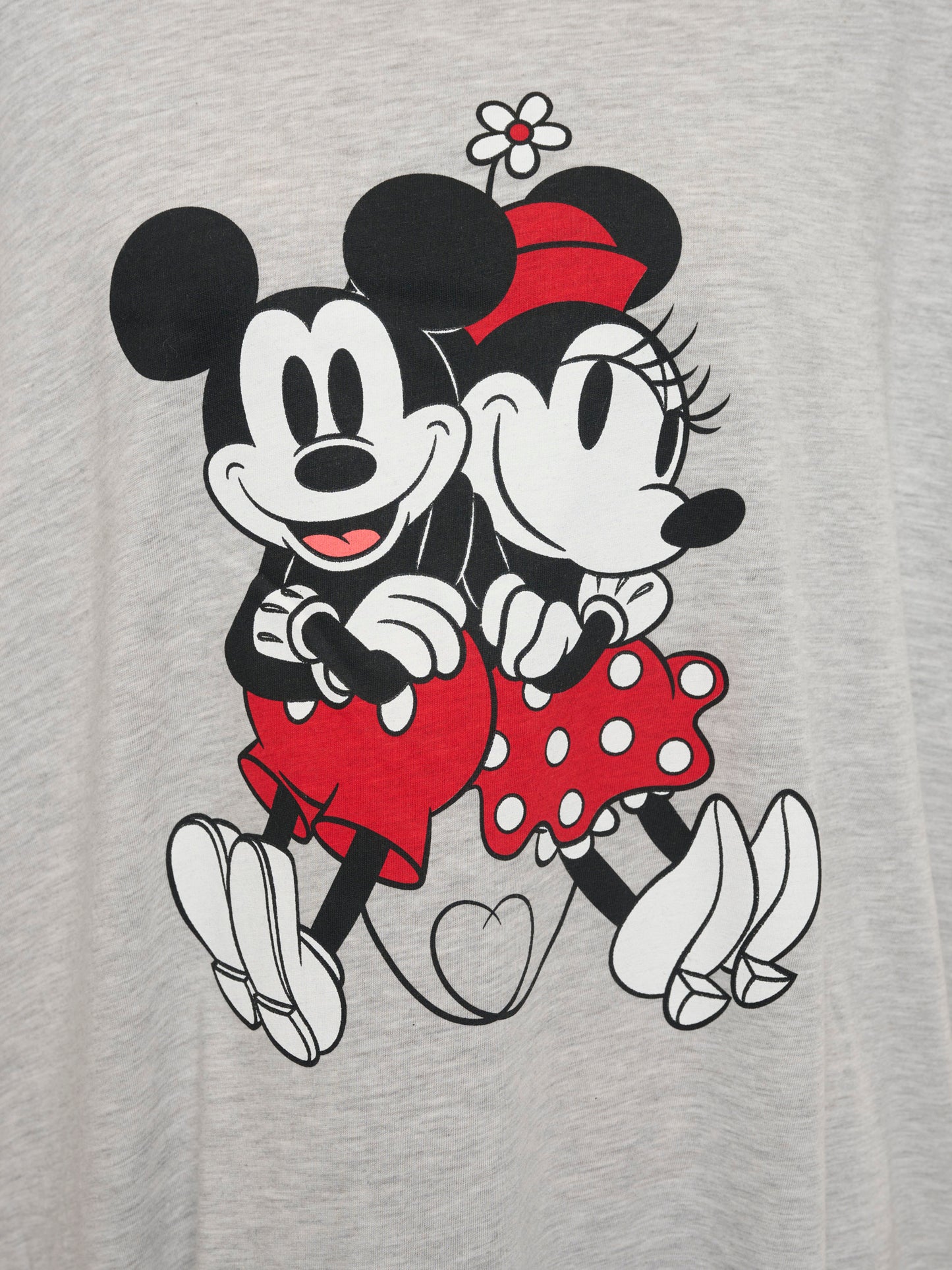 Womens & Womens Plus Size Disney Mickey & Minnie Mouse Sleep Shirt Pajamas Gray