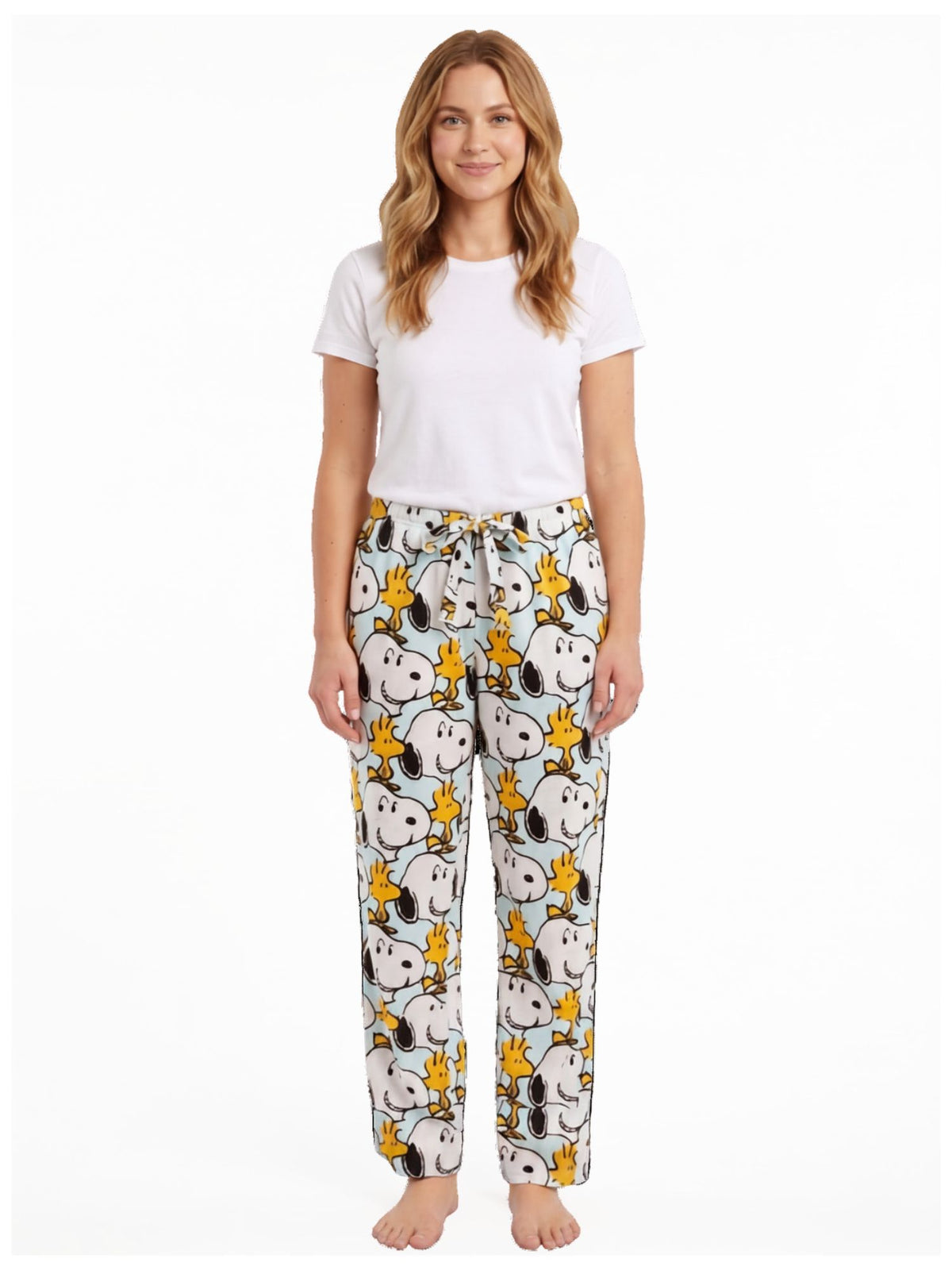 Women's Peanuts Snoopy Pajama Pants Allover Print Sleep Loungewear Bottoms