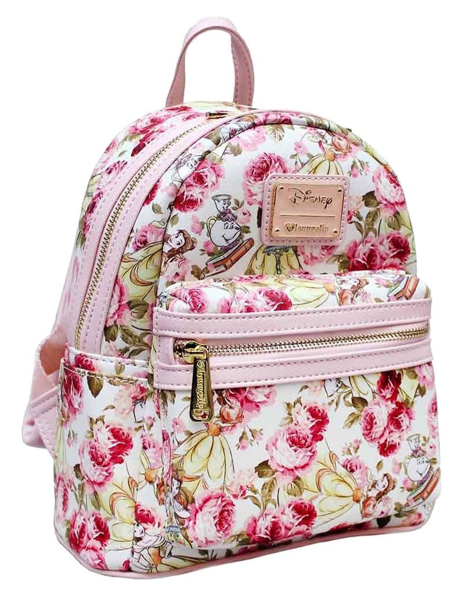 beauty and the beast loungefly mini backpack EXCLUSIVE DROP: Belle Enchanted Rose On this backpack Loungefly x Disney Beauty and