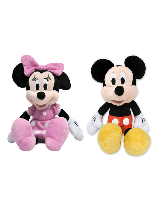 Disney Mickey and Minnie Mouse 11" Stuffed Plush Dolls Toys 2Pc Gift Set Toddler
