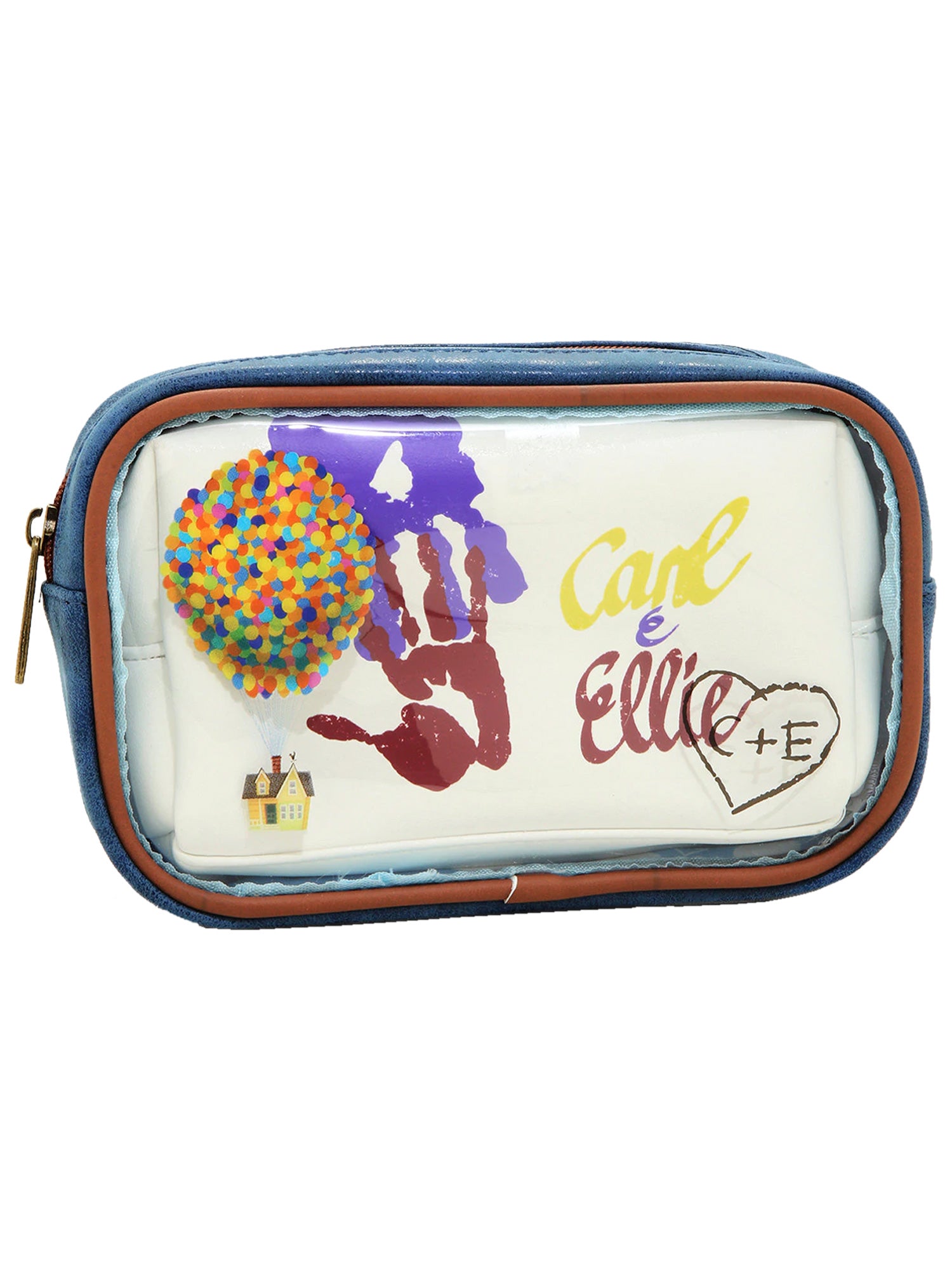 Loungefly Disney Up Movie Carl and Ellie Cosmetic Bag Set 2 Piece Toiletry Set