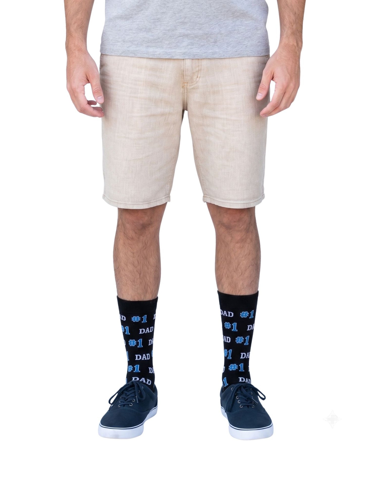 Men's Number 1 Dad & Best Dad Ever Novelty Funny Socks Father's Day 2-PACK