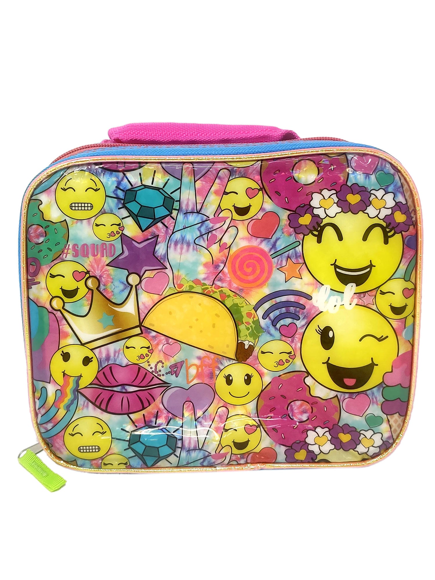 Emojis Insulated Lunch Bag Insulated With 2-Piece Food Containers Set