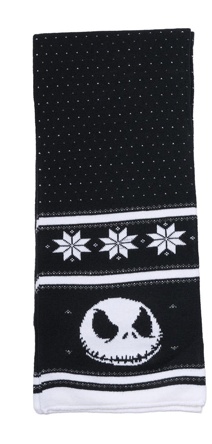 Women Men Teen Nightmare Before Christmas Knit Hat, Scarf & Gloves Gift Set