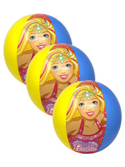 Girls Barbie Beach Ball Inflatable 13.5" 3-Pack Set Pool Party Favor