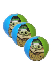 Star Wars Kids Beach Ball Inflatable 13.5" Mandalorian Grogu Baby Yoda 3-PK Set