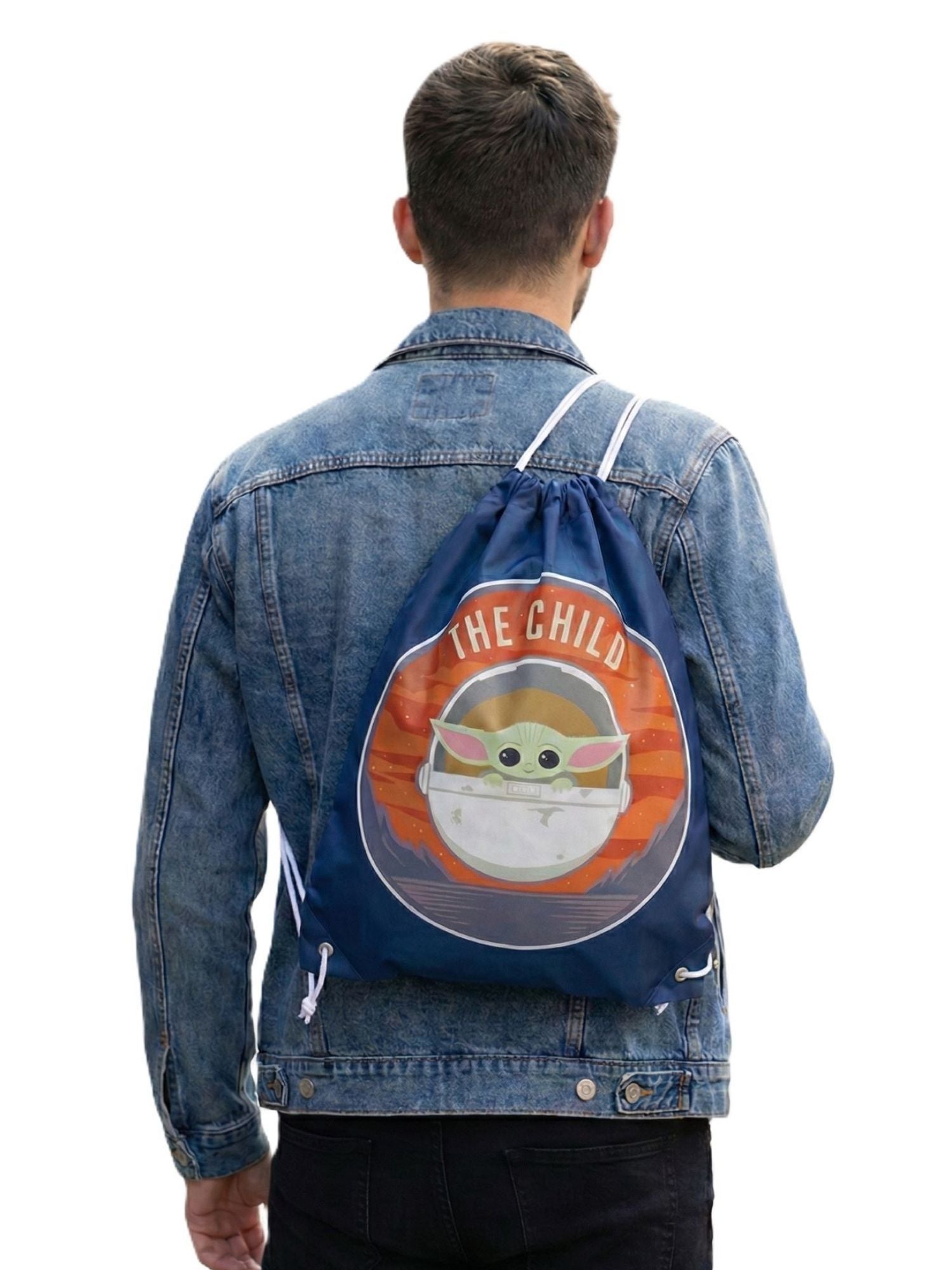 Star Wars Grogu 18" Drawstring Backpack Official Mandalorian Cinch Sling Bag