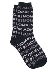 Women's #1 Mom Socks & Avocados All-Over Print Novelty Socks - 2-Pairs