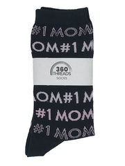 Women's #1 Mom Socks & Sushi Rolls All-Over Print Novelty Socks - 2-Pairs