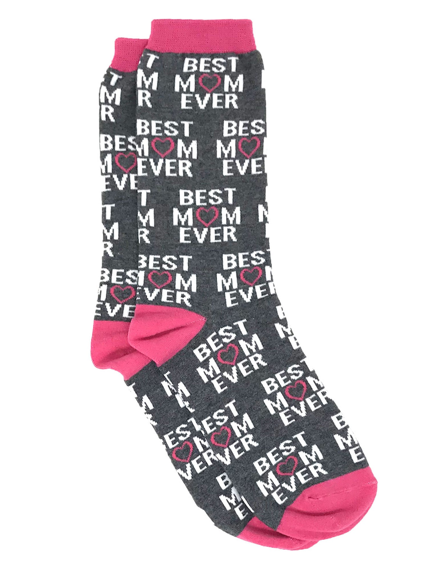 Women's Best Mom Ever Fun Socks & Avocados All-Over Food Novelty Socks - 2 Pairs