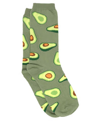 Women's Best Mom Ever Fun Socks & Avocados All-Over Food Novelty Socks - 2 Pairs