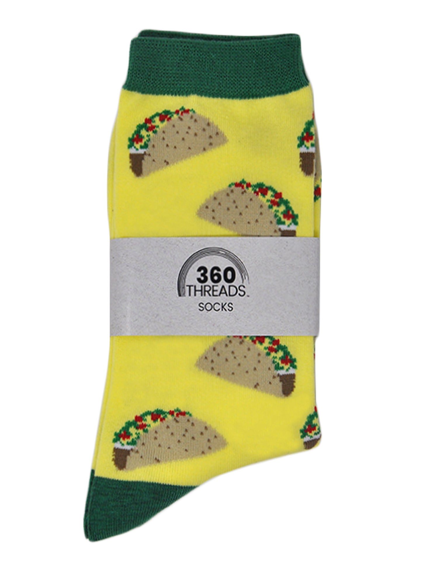 Women's All-Over Print Tacos & Sushi Sashimi Fun Novelty Food Socks (2 Pair)