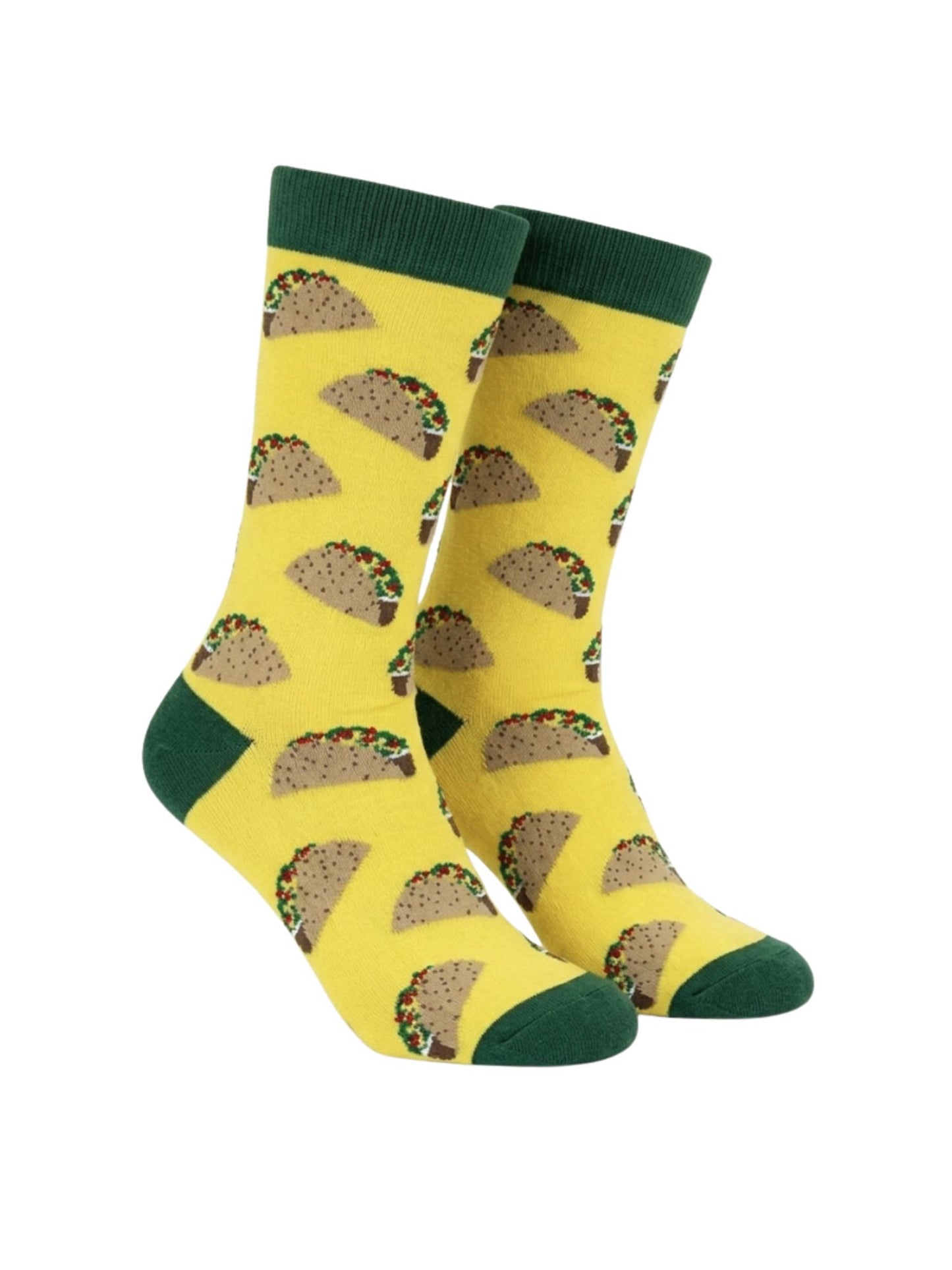 Women's Taco Socks All-Over Food Print Novelty Crew (1 Pair)