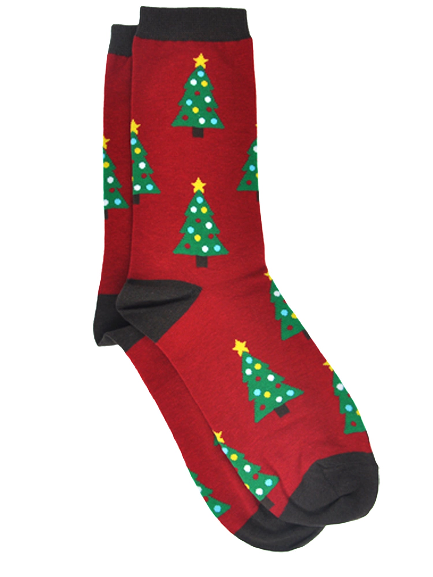 Christmas Women's All-Over Christmas Tree & Reindeer All-Over Socks 2-Pair Set