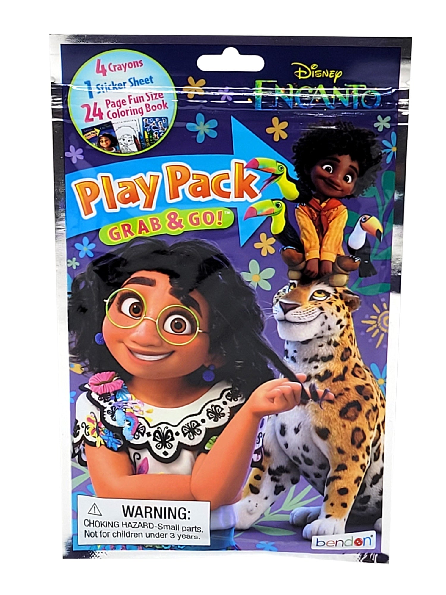 Encanto 11" Backpack Disney Madrigal w/ Play Pack Crayons Stickers Set