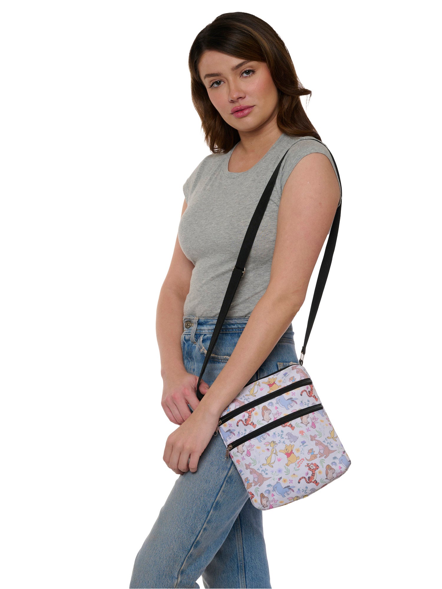 Women's Winnie the Pooh Passport Bag & Pooh Card Holder Wallet 2 Piece Gift Set