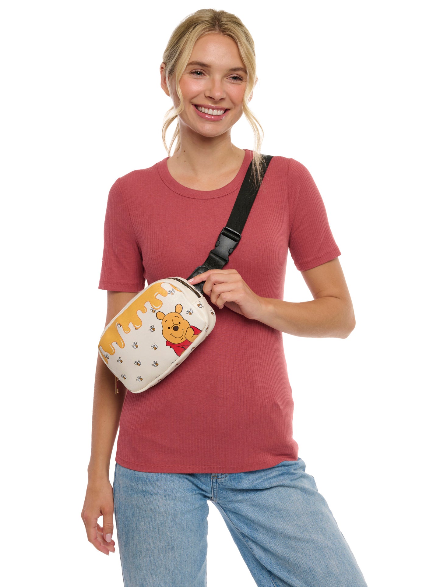 Disney Winnie the Pooh Belt Bag Crossbody Fanny Pack Waist Bag Women