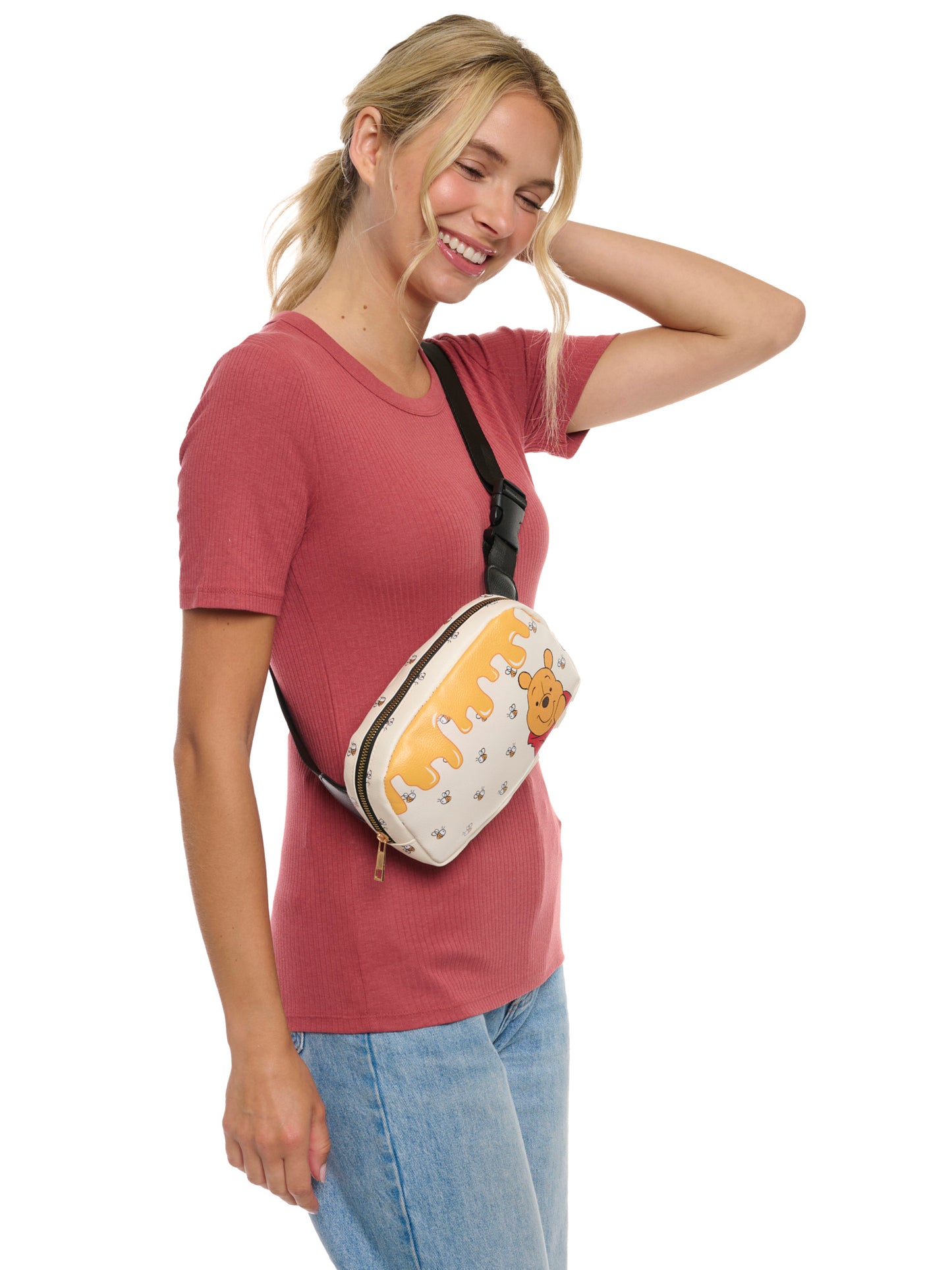 Disney Winnie the Pooh Belt Bag Crossbody Fanny Pack Waist Bag Women