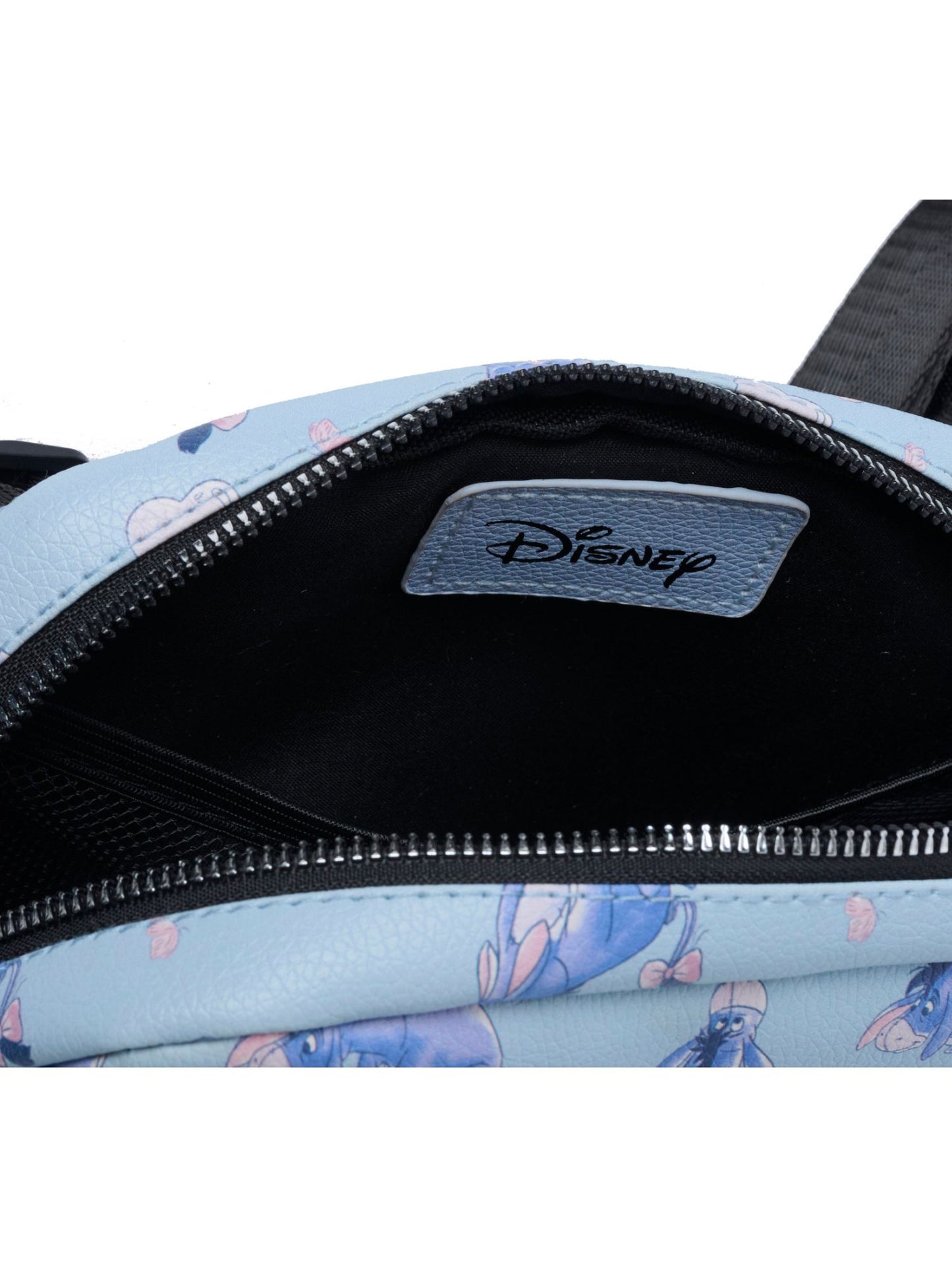 Disney Eeyore Belt Bag, Blue Faux Leather Fanny Pack Waist Bag for Women & Teens