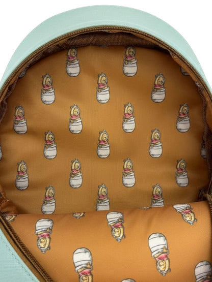Winnie the Pooh Mini Backpack Sketch Floral Bag with Detachable Character Charm