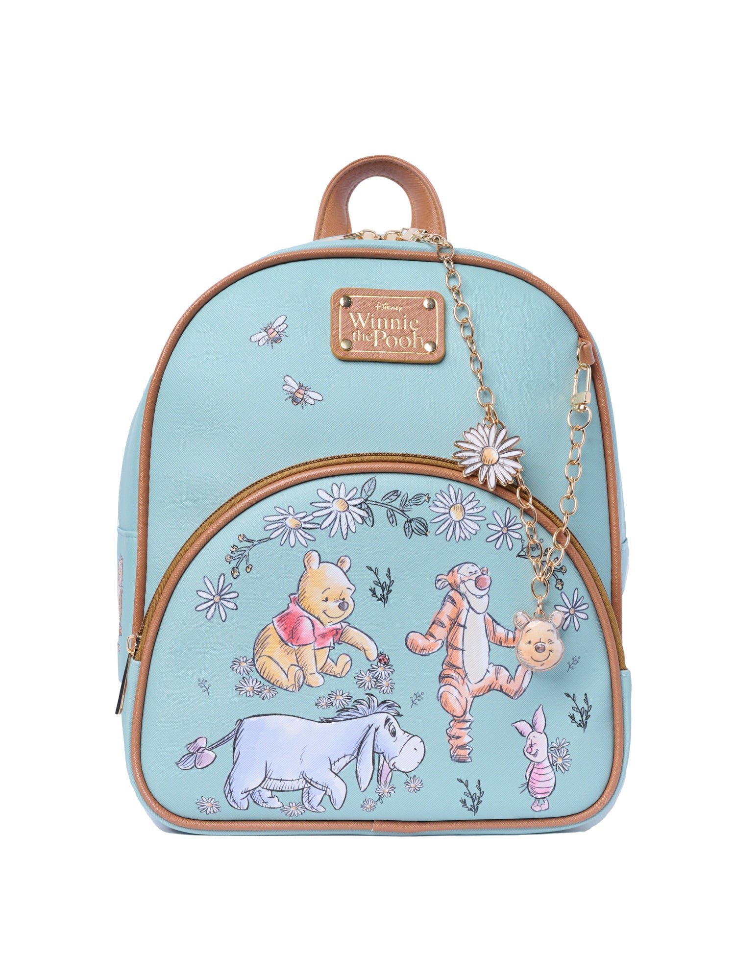 Winnie the Pooh Mini Backpack Sketch Floral Disney Bag with Detachable – Open and Clothing