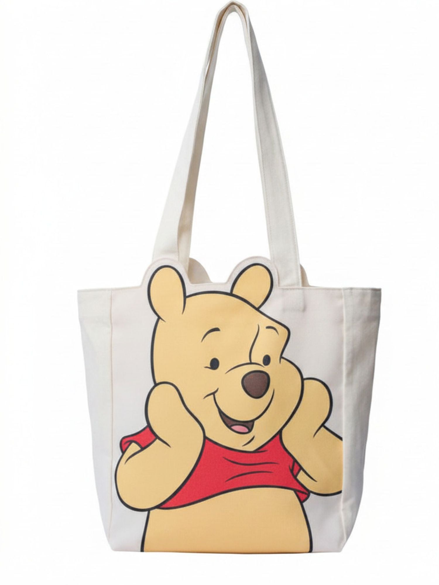 Disney Winnie the Pooh Die-Cut Canvas Tote Bag with Shaped Top