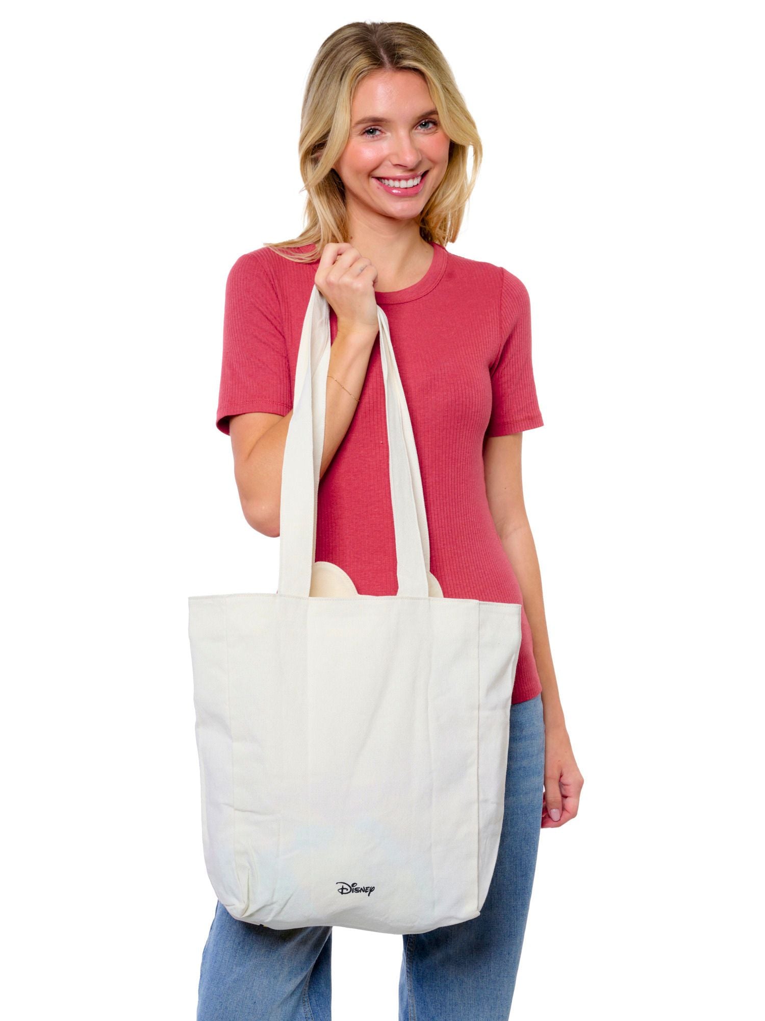 Disney Winnie the Pooh Die-Cut Canvas Tote Bag with Shaped Top