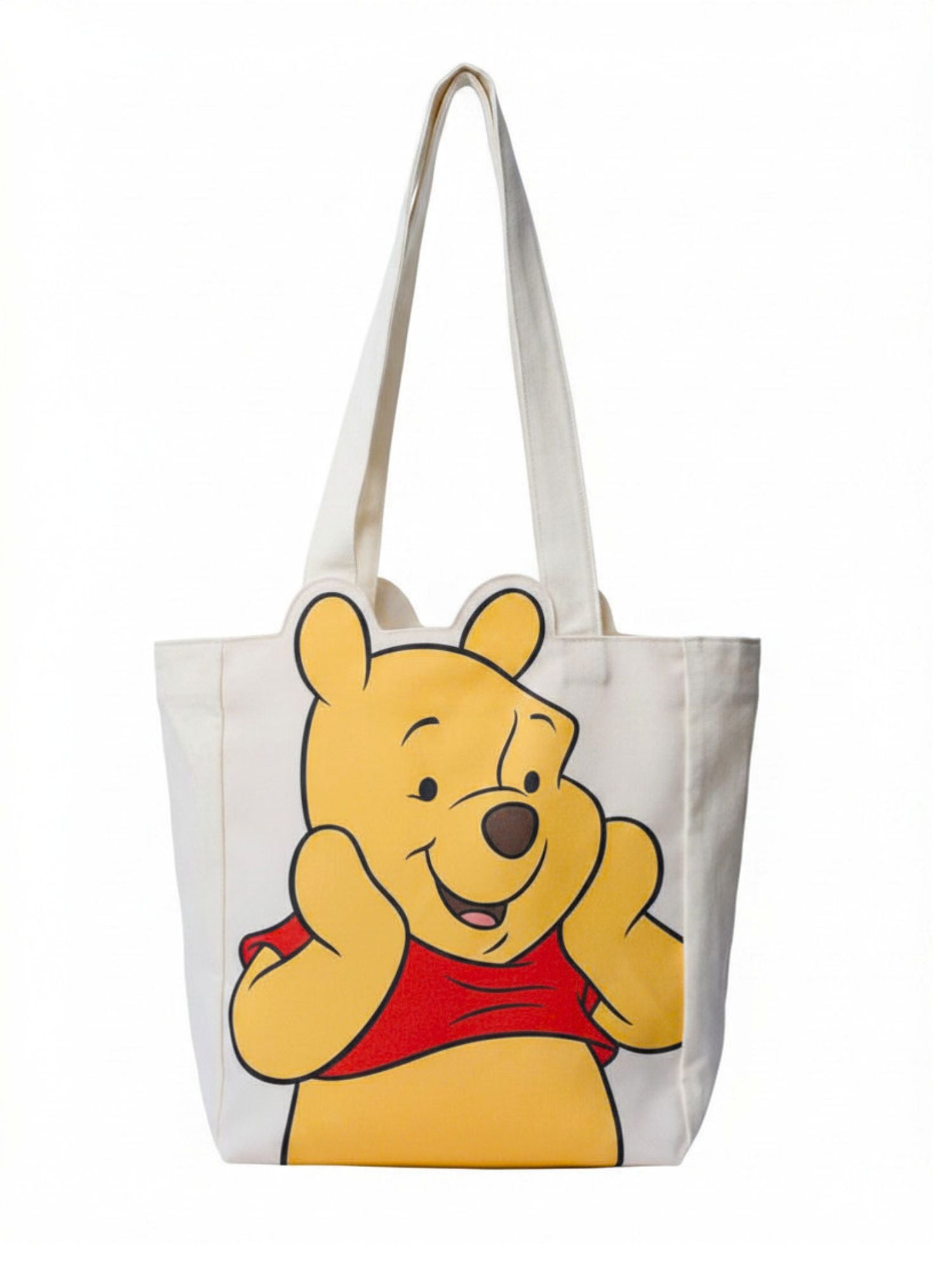 Disney Winnie the Pooh Die-Cut Canvas Tote Bag with Shaped Top
