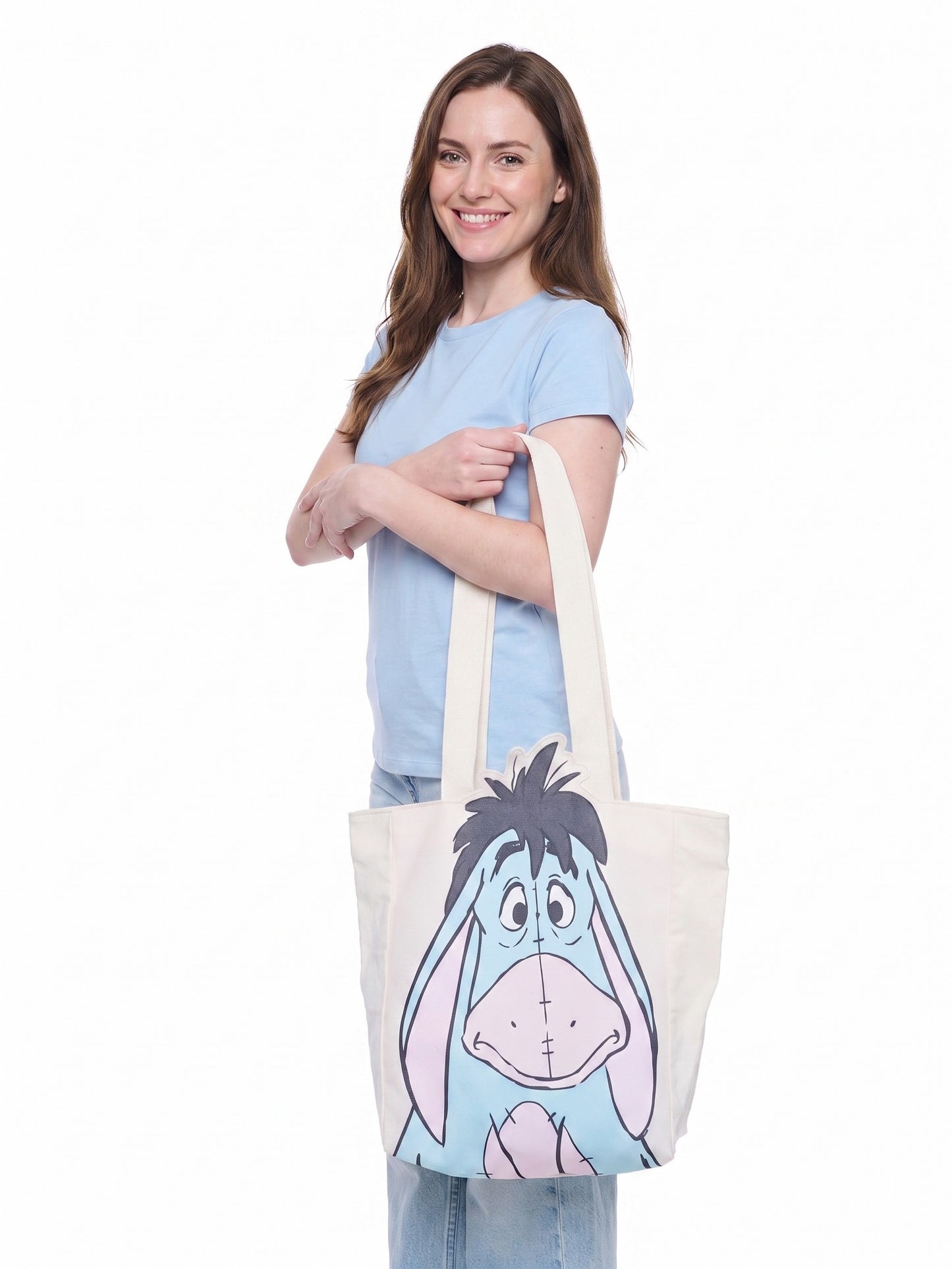 Disney Eeyore Die-Cut Canvas Tote Bag with Shaped Top