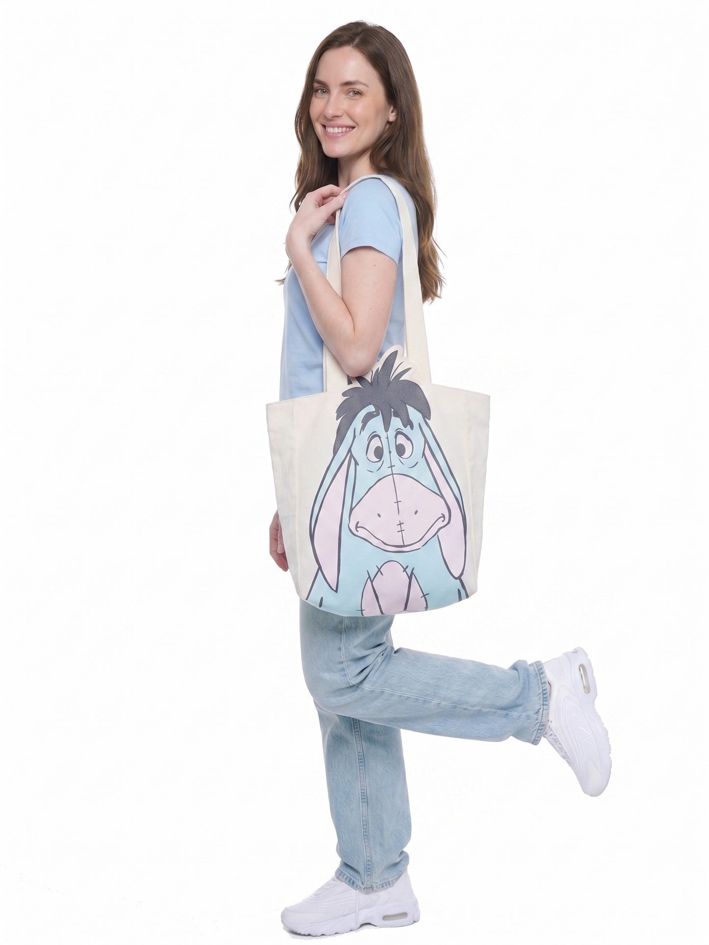 Disney Eeyore Die-Cut Canvas Tote Bag with Shaped Top