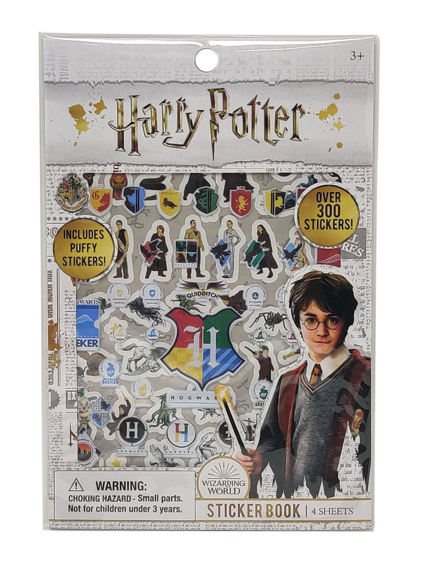 Harry Potter Puffy Sticker Book 4 Sheets Hogwarts Hermione 4-Pack Set