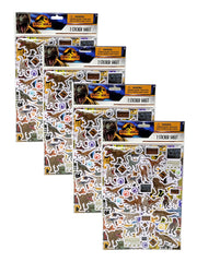 Jurassic World Raised Sticker Sheet 4 Pack Set