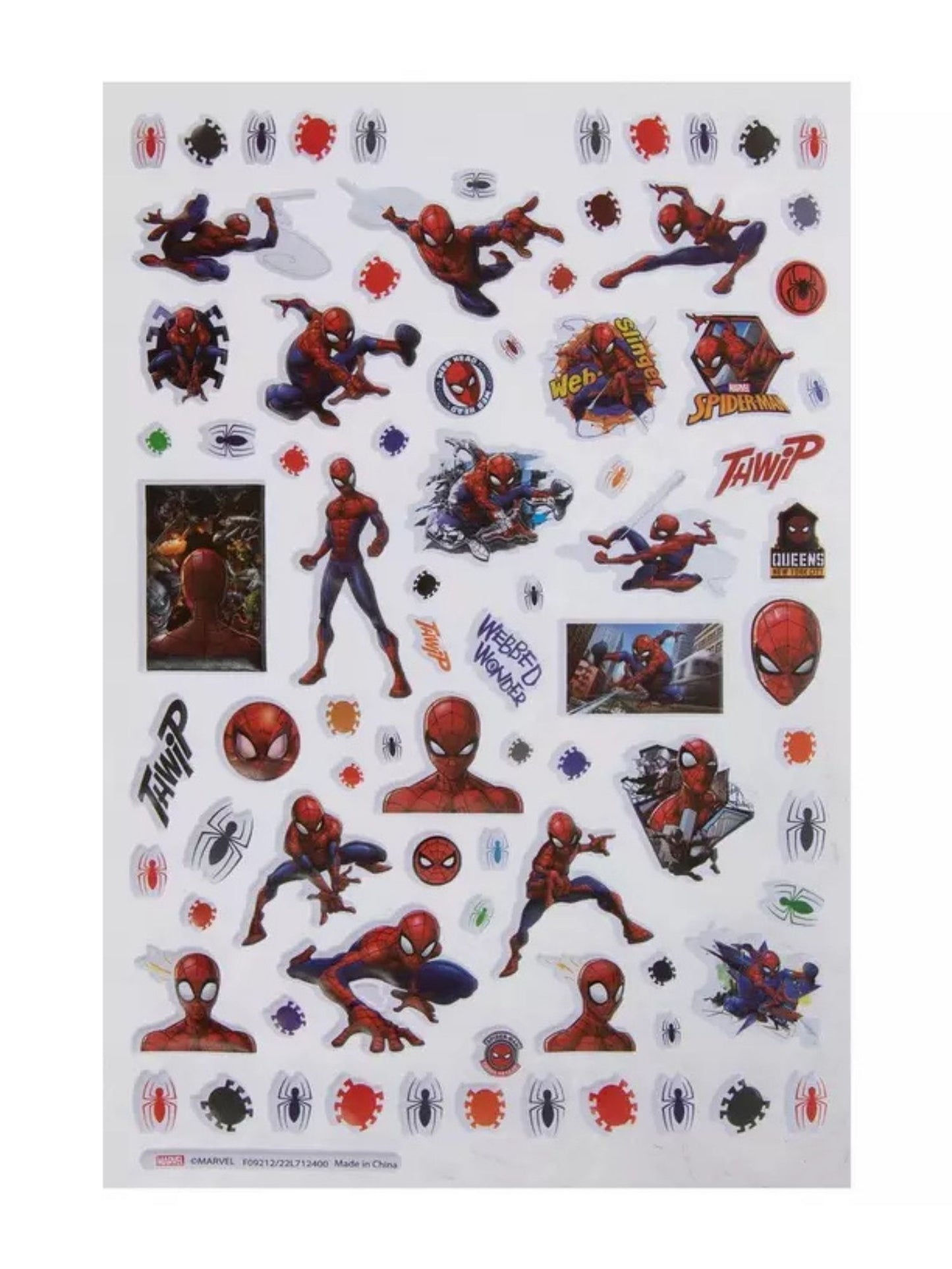 Marvel Spider-Man Sticker Book 4 Sheets 300+