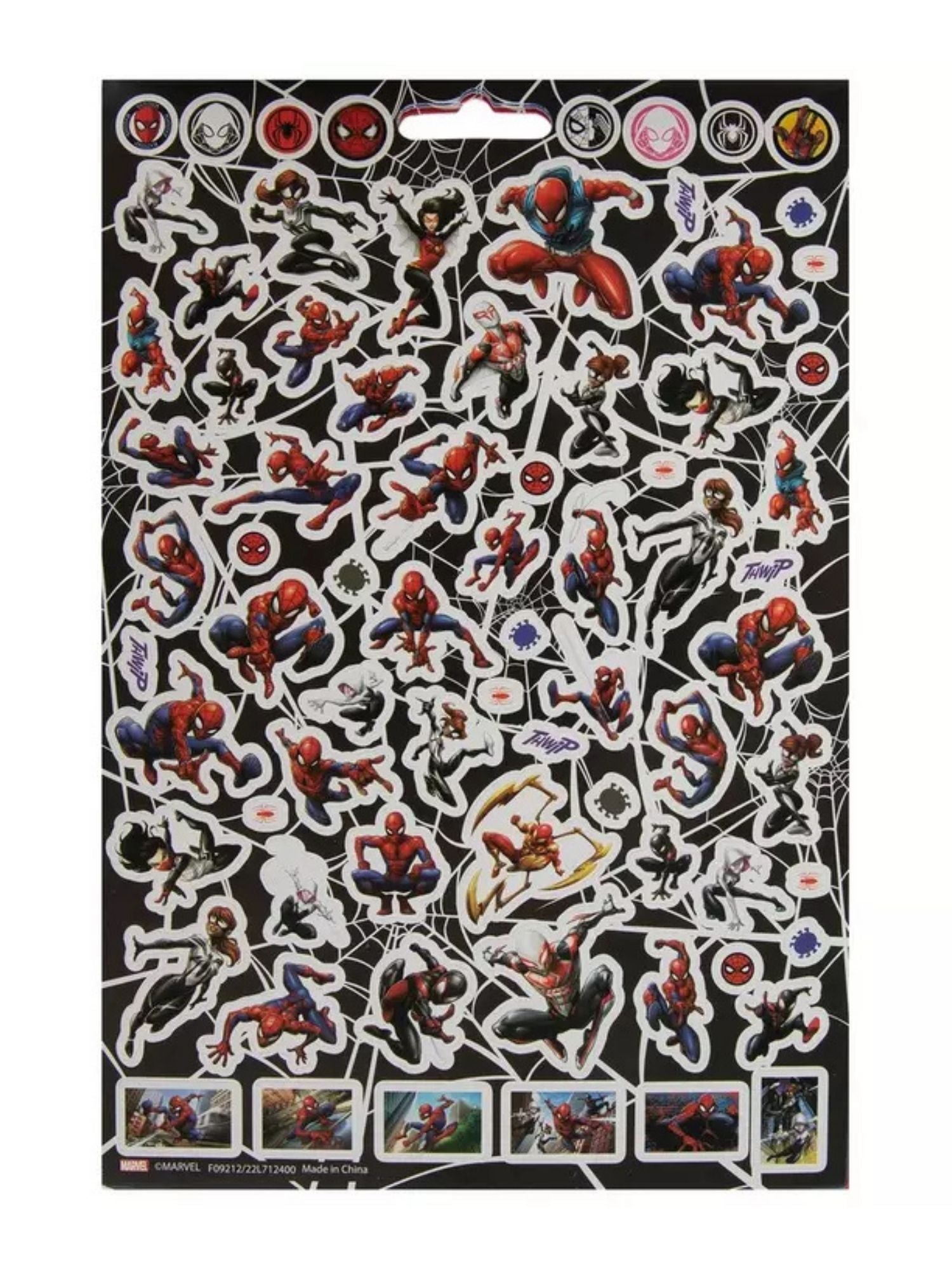 Marvel Spider-Man Sticker Book 4 Sheets 300+