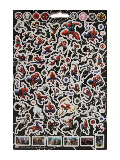 Marvel Spider-Man Sticker Book 4 Sheets 300+