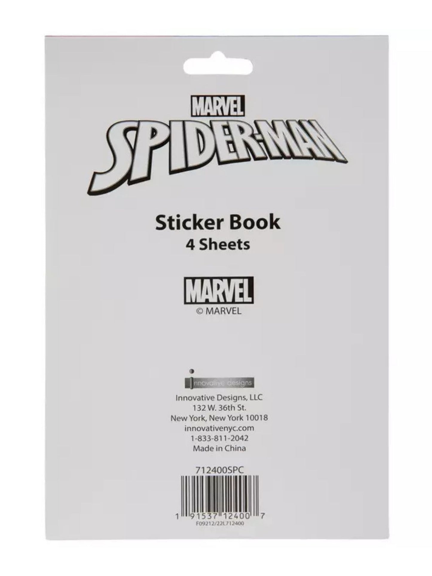 Marvel Spider-Man Sticker Book 4 Sheets 300+