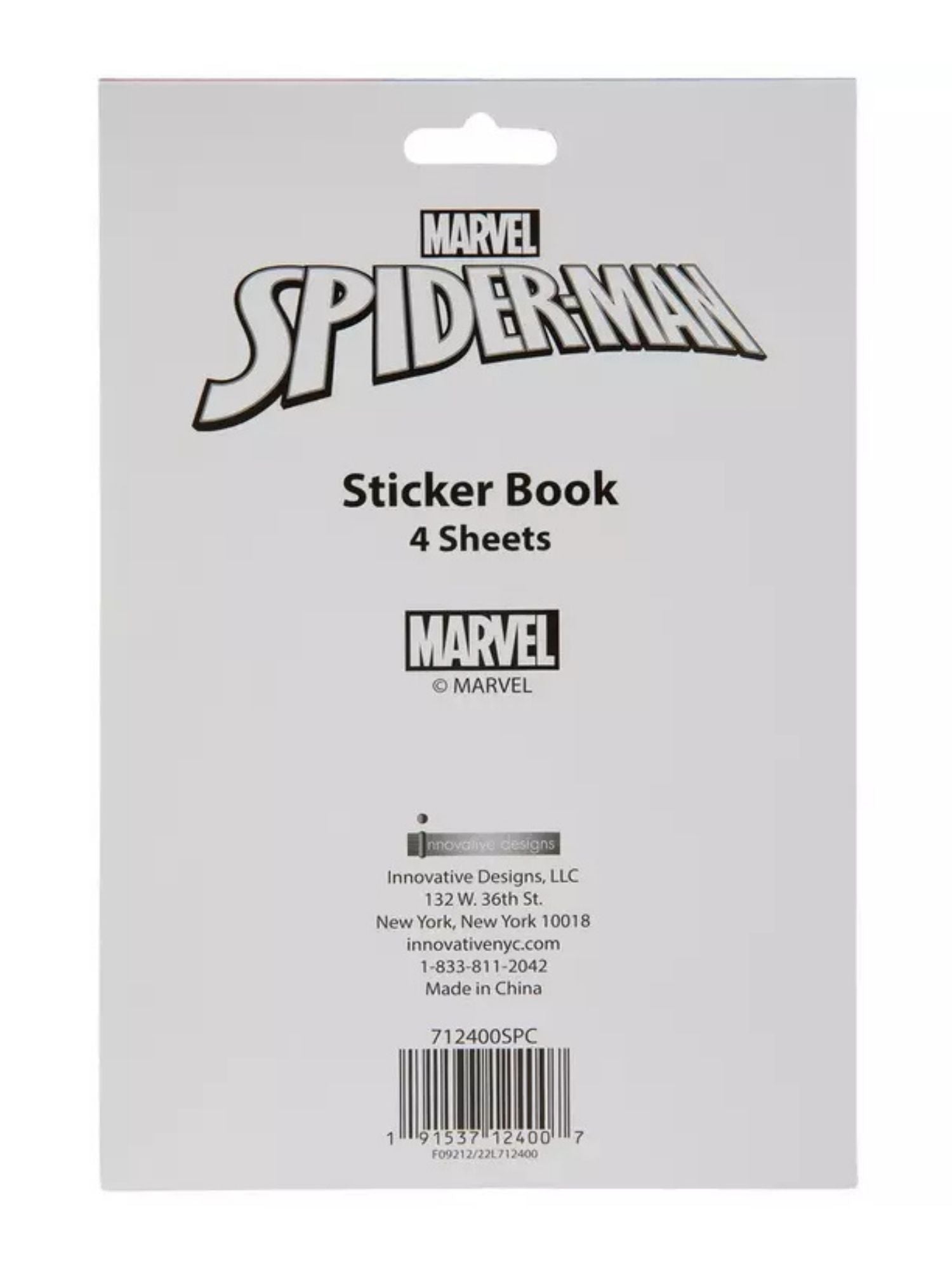 Marvel Spider-Man Sticker Book 4 Sheets 300+