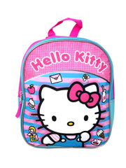 Hello Kitty Backpack 11" Mini Pink & Sanrio Suction Toothbrush w/ Cover Cap Set