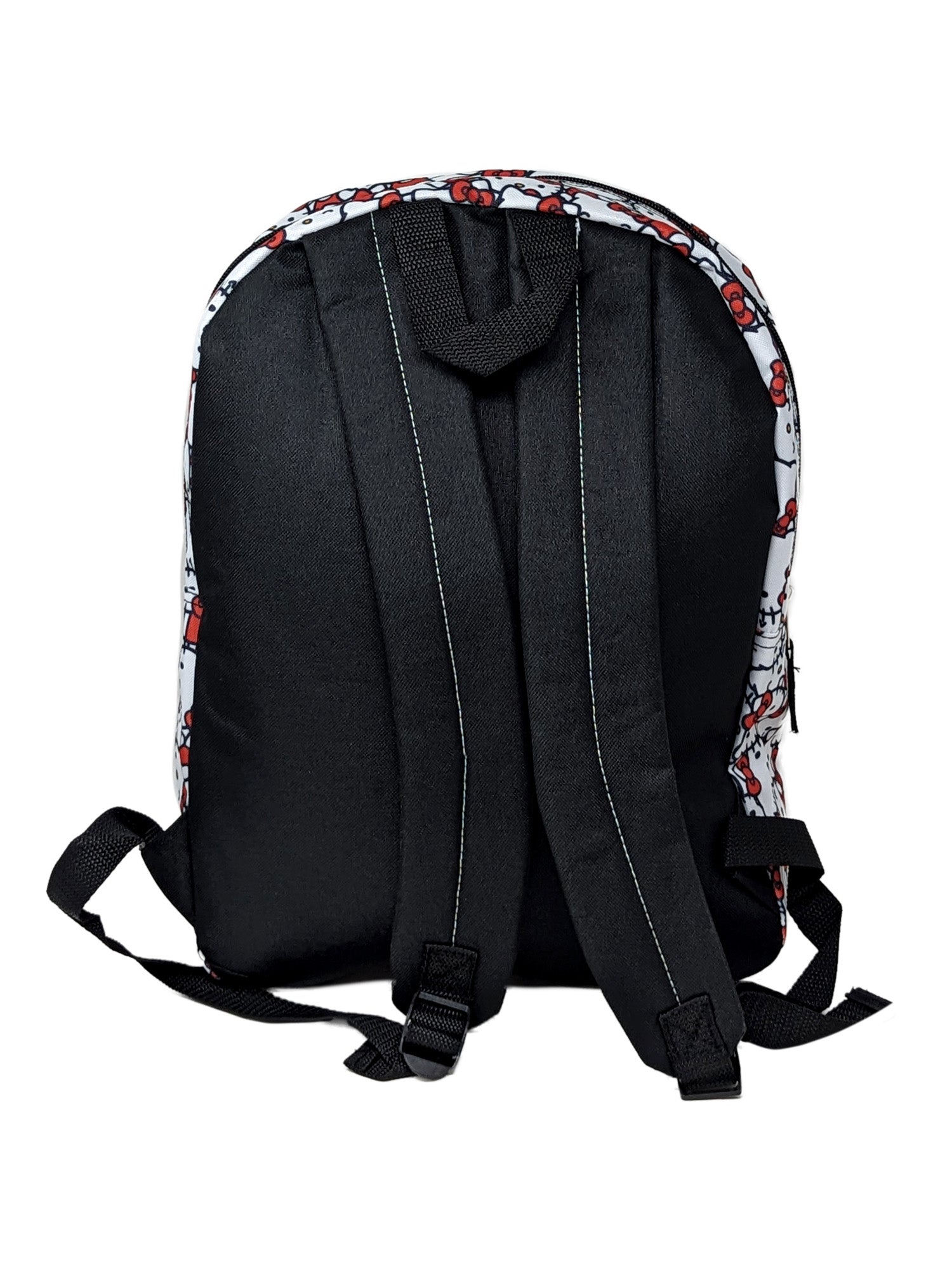 Hello Kitty Backpack 16" All-over Print Sanrio Girls White w/ Front Pocket