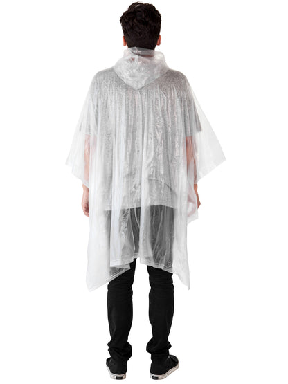 Disney Mickey Mouse Black 18" Drawstring Bag w/ Mickey Pluto Rain Poncho Set