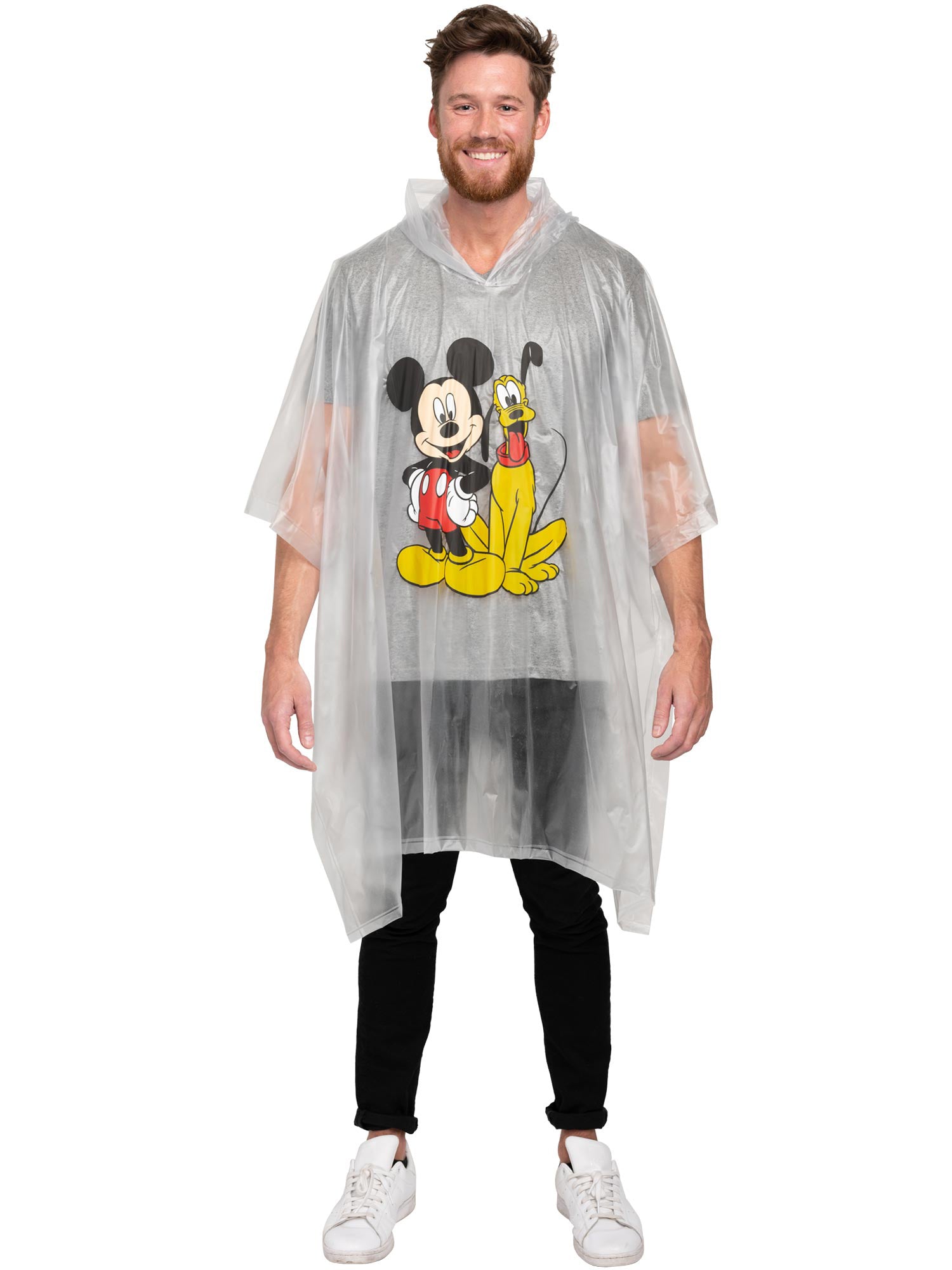 Adult Disney Rain Poncho Mickey Mouse Pluto & Minnie Daisy 2-Pack Set Men Women