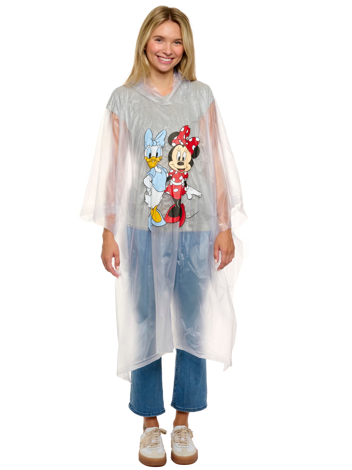 Womens Adult Disney Minnie Mouse & Daisy Duck Rain Poncho 2-Pack Water Resistant
