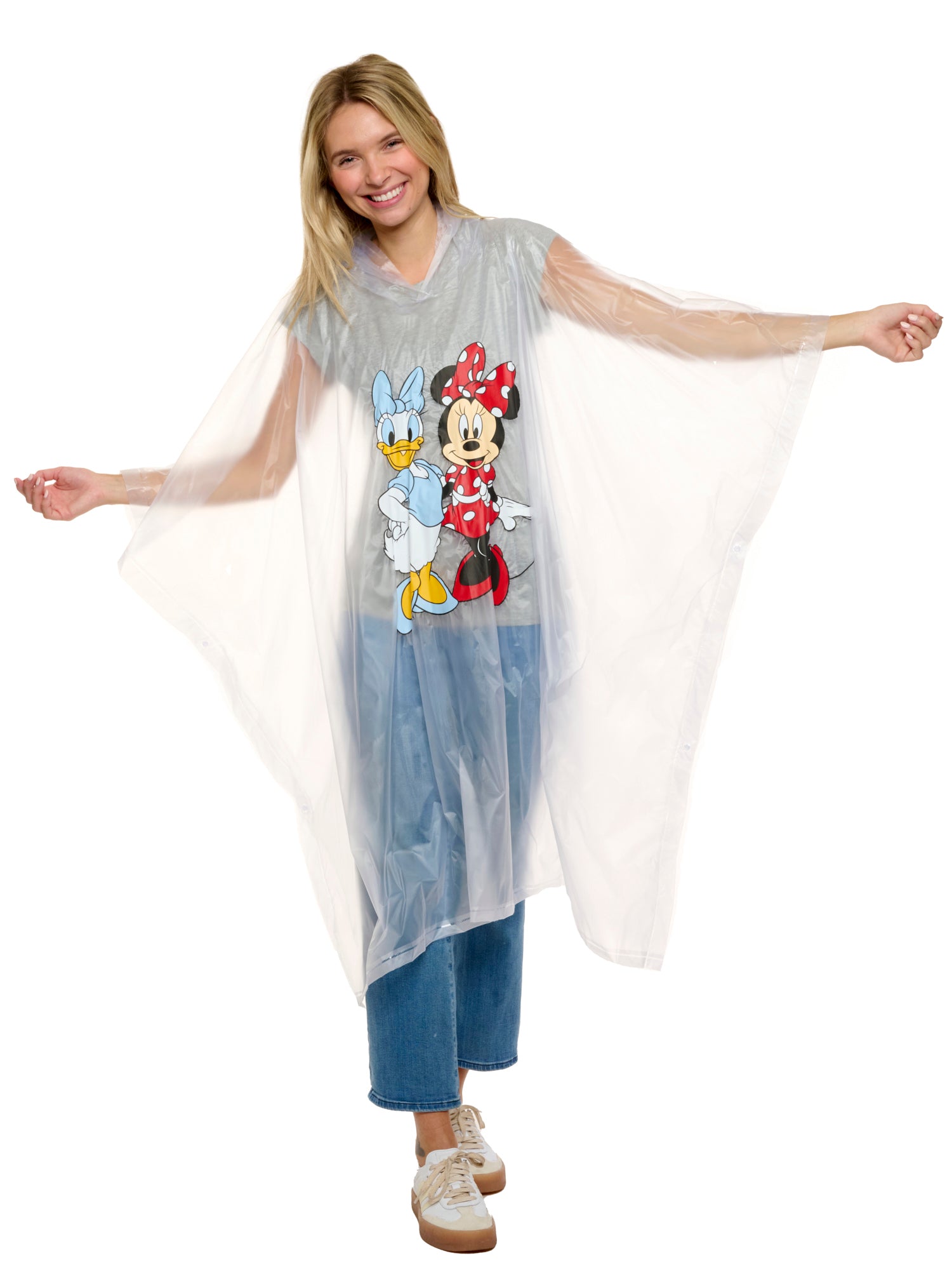 Womens Adult Disney Minnie Mouse & Daisy Duck Rain Poncho 2-Pack Water Resistant