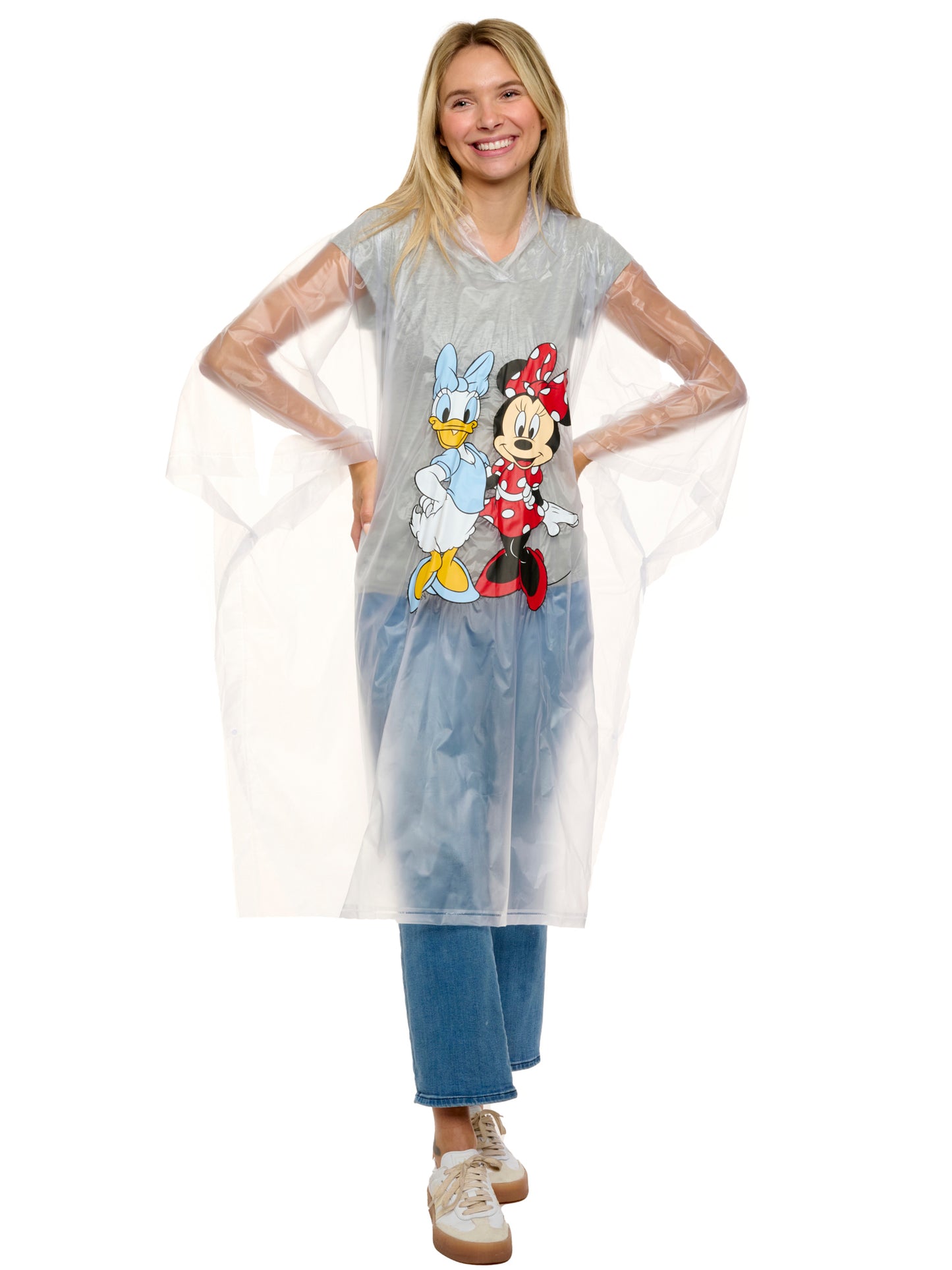 Womens Adult Disney Minnie Mouse & Daisy Duck Rain Poncho 2-Pack Water Resistant