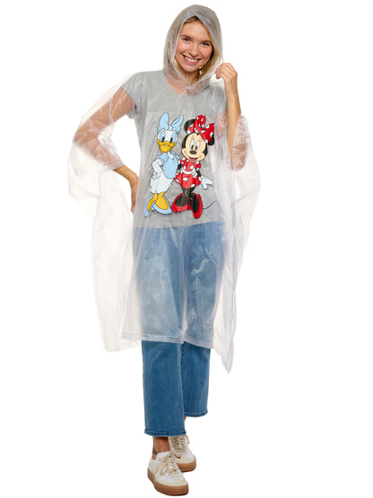Womens Adult Disney Minnie Mouse & Daisy Duck Rain Poncho Water Resistant
