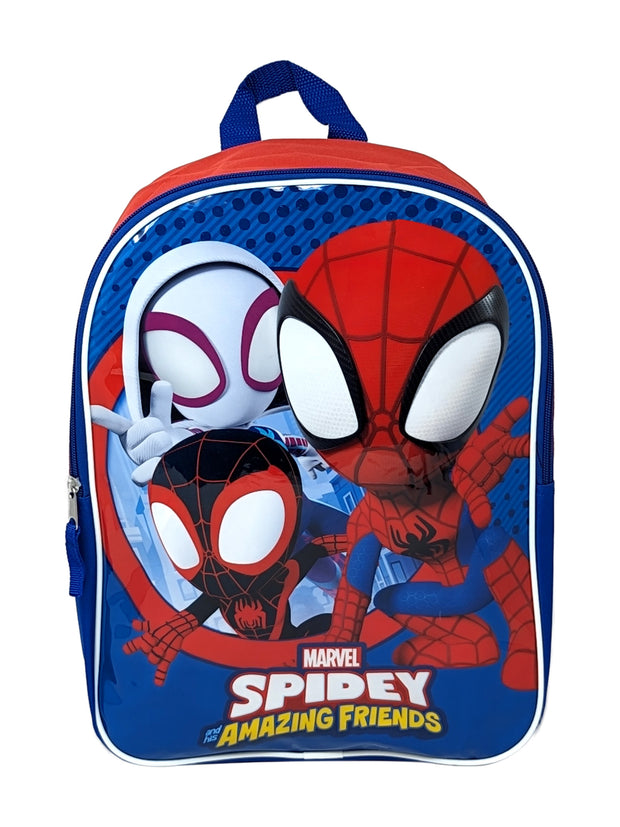 Spidey & Friends 15" Backpack Miles Morales & 3D Raised Sticker Sheet Marvel