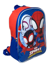 Spidey Miles Morales 15" Backpack w/ Spider-Man 3-Ring Zipper Pencil Pouch Set