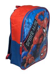 Marvel Spider-Man 15" Backpack w/ (11-CT) 3D Raised Sticker Sheet Set