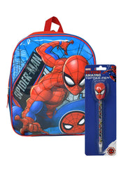 Marvel Spider-Man 15" Backpack w/ Amazing Spiderman Pen Topper Set
